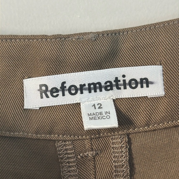 NWOT Reformation Mason Trouser Pants Size 12 - Picture 11 of 13